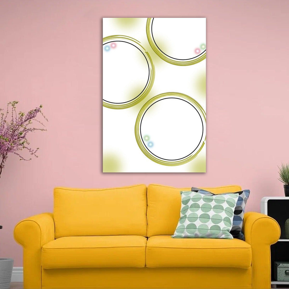 Cuadro Circulos Amarillos - Alive geek shop. Poster - Portrait - Alive Geek Shop 🧠 Gadgets que mejoran tu vida