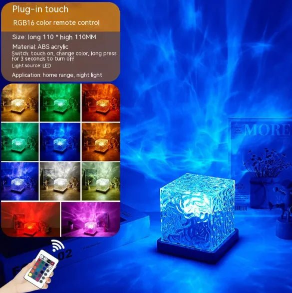 Led de agua -Alive geek shop. LED Water Ripple Projection Lamp with RGB Dimming - Alive Geek Shop Gadgets que mejoran tu vida