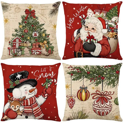 45 cm Festive Holiday Cushion Cover Pillowcase Set - Add Cheer to Your Home! 🎄✨ #ChristmasDecor2024
