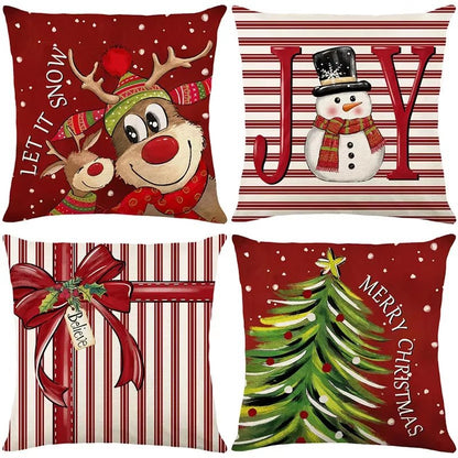 45 cm Festive Holiday Cushion Cover Pillowcase Set - Add Cheer to Your Home! 🎄✨ #ChristmasDecor2024