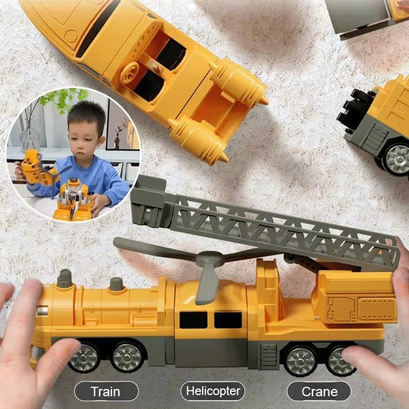 Juguetes magneticos - Alive geek shop. Magnetic Transform Engineering Car Assembled Toys -