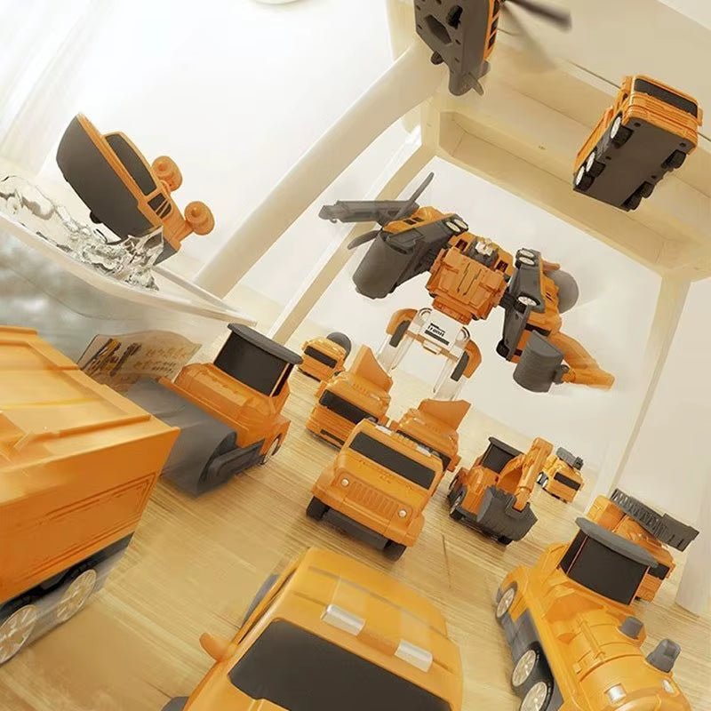 Juguetes magneticos - Alive geek shop. Magnetic Transform Engineering Car Assembled Toys -