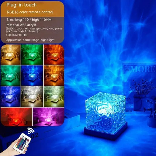 Led de agua -Alive geek shop. LED Water Ripple Projection Lamp with RGB Dimming - Alive Geek Shop Gadgets que mejoran tu vida