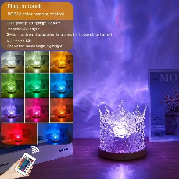 Led de agua -Alive geek shop. LED Water Ripple Projection Lamp with RGB Dimming - Alive Geek Shop Gadgets que mejoran tu vida