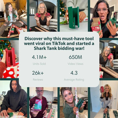 Wrappy Dappy - Herramienta Divertida para Cortar Papel de Regalo - 2-Pack - Alive Geek Shop 🧠 Gadgets que mejoran tu vida