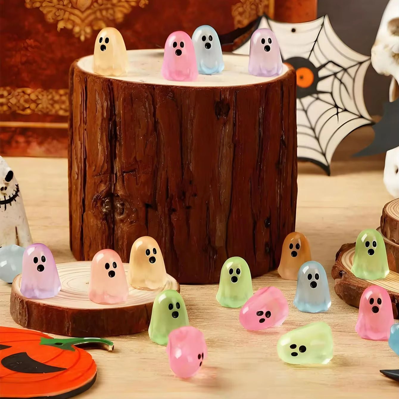 Mini Espeluznantes Fantasmas Resplandecientes -¡Haz que tu Halloween brille! - Alive Geek Shop 🧠 Gadgets que mejoran tu vida