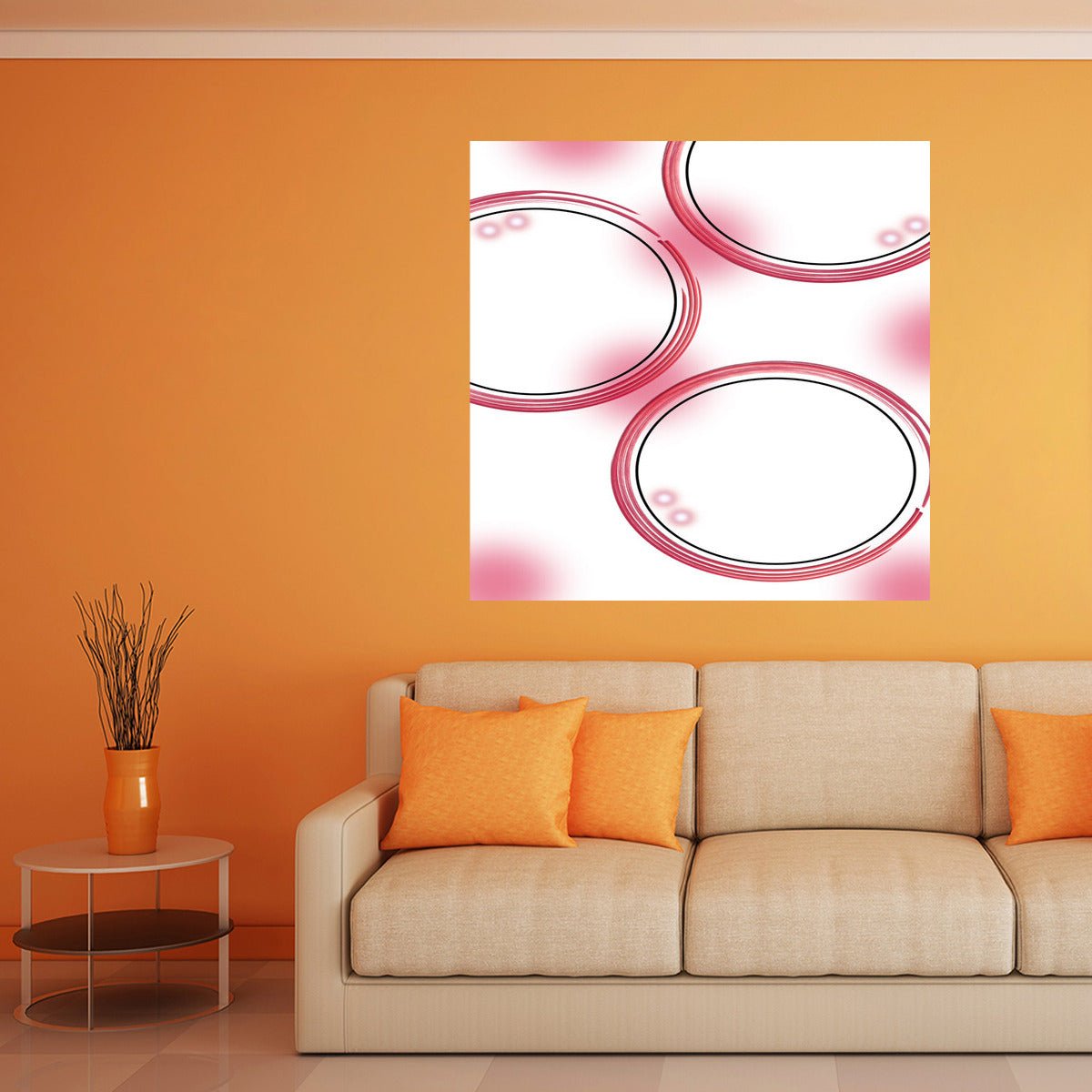 Poster Circulos Rojos - Alive geek shop. - Square - Alive Geek Shop 🧠 Gadgets que mejoran tu vida