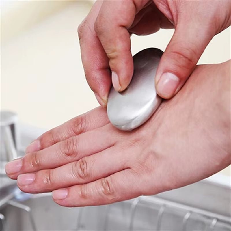 Funky Fresh Hands: Stainless Steel Soap - Say Goodbye to Odors! - Alive Geek Shop 🧠 Gadgets que mejoran tu vida
