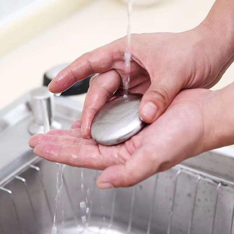 Funky Fresh Hands: Stainless Steel Soap - Say Goodbye to Odors! - Alive Geek Shop 🧠 Gadgets que mejoran tu vida