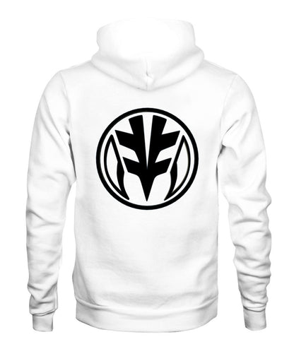 Sudadera Power ranger Blanco - Alive geek shop. Unisex Hoodie | Gildan 18500 - Alive Geek Shop 🧠 Gadgets que mejoran tu vida