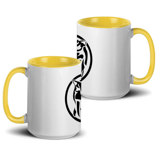 Taza Power ranger amarillo - Alive geek shop. Accent Mug 15Oz (US) - Alive Geek Shop 🧠 Gadgets que mejoran tu vida
