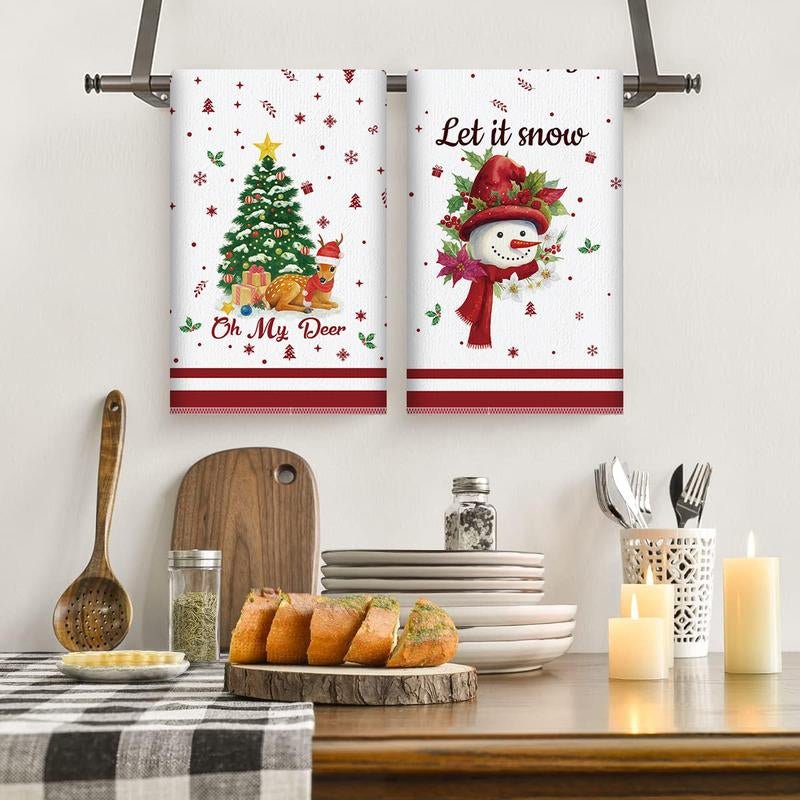 Navidad limpia y divertida - Alive geek shop: Trapos 5 en 1 con diseño de Navidad 15X23 pulgadas -Gadgets que mejoran tu vida